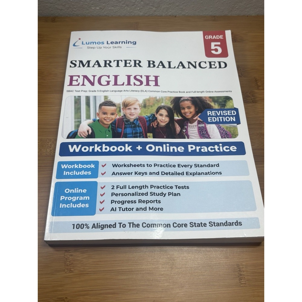 SBAC Test Prep: Smarter Balanced English Workbook by Learning, Lumos